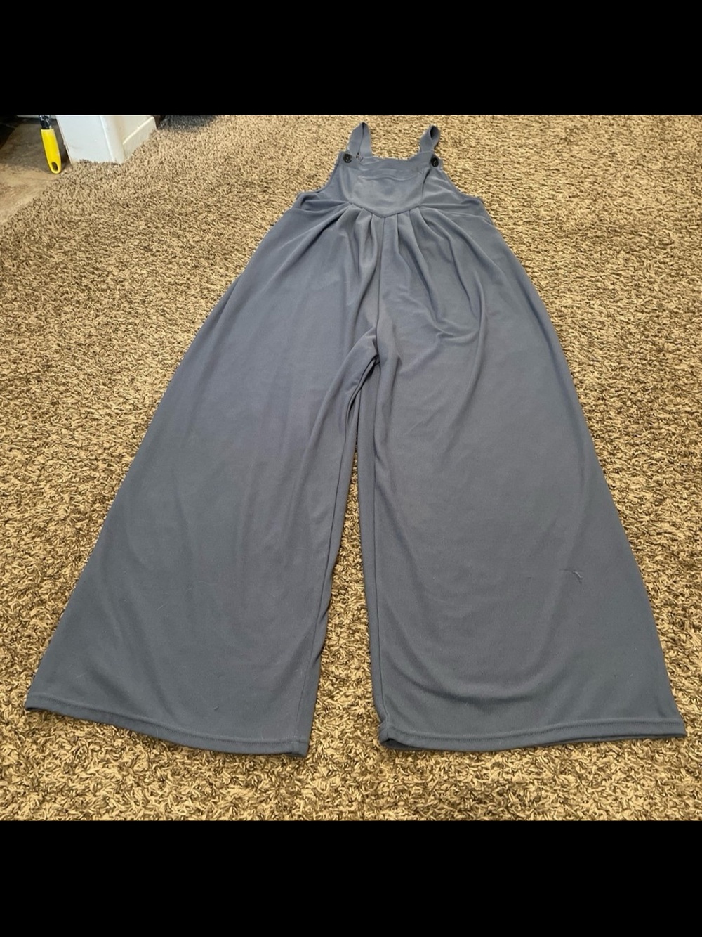 halara wide leg, overalls, blue size medium